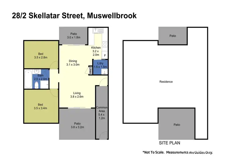 Floorplan of Homely unit listing, 2/28 Skellatar Street, Muswellbrook NSW 2333