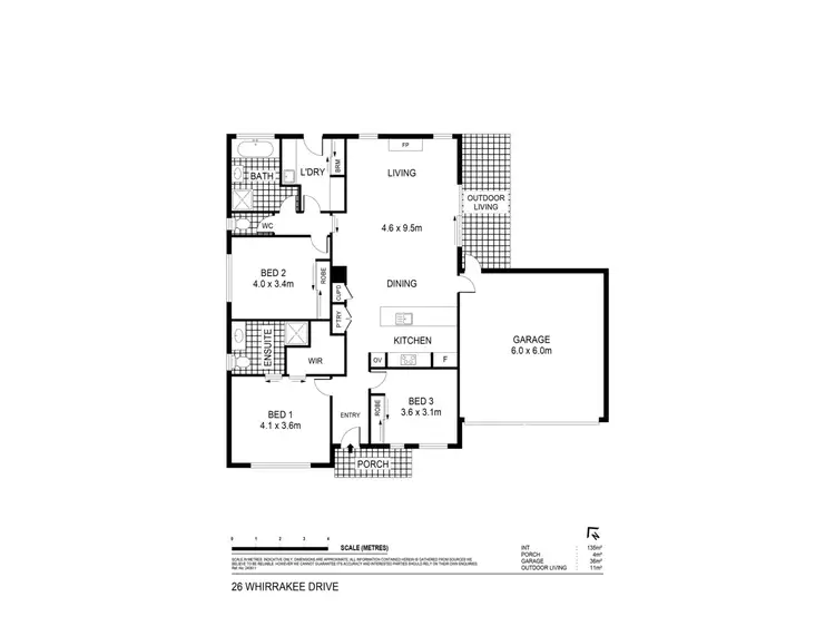 Floorplan of Homely house listing, 26 Whirrakee Drive, Maryborough VIC 3465
