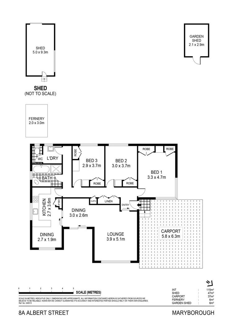 Floorplan of Homely house listing, 8A Albert Street, Maryborough VIC 3465