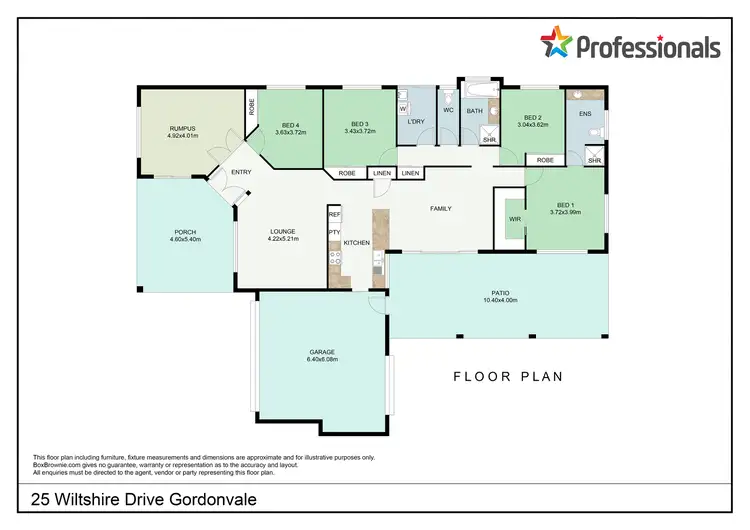 Floorplan of Homely house listing, 25 Wiltshire Drive, Gordonvale QLD 4865