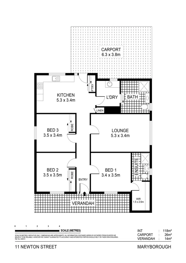 Floorplan of Homely house listing, 11 Newton Street, Maryborough VIC 3465