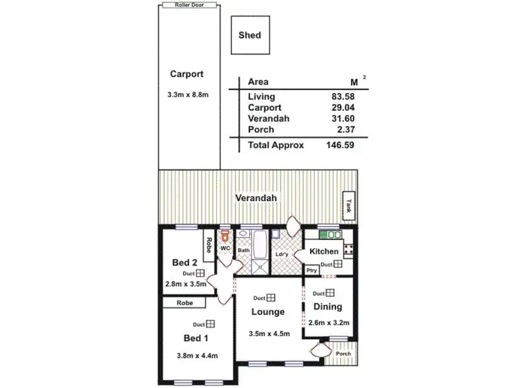 Floorplan of Homely unit listing, 5/368 Montague Road, Para Vista SA 5093