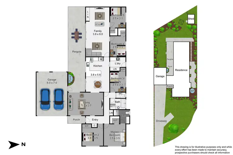 Floorplan of Homely house listing, 3 Diosma Court, Cranbourne North VIC 3977