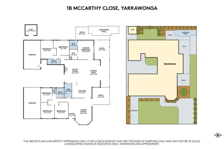 Floorplan of Homely house listing, 1B McCarthy Close, Yarrawonga VIC 3730