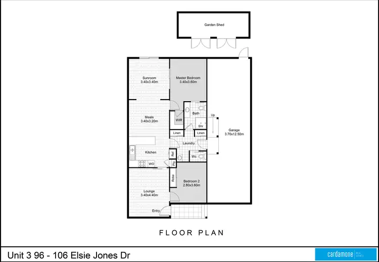 Floorplan of Homely house listing, 3/96-106 Elsie Jones Drive, Mooroopna VIC 3629
