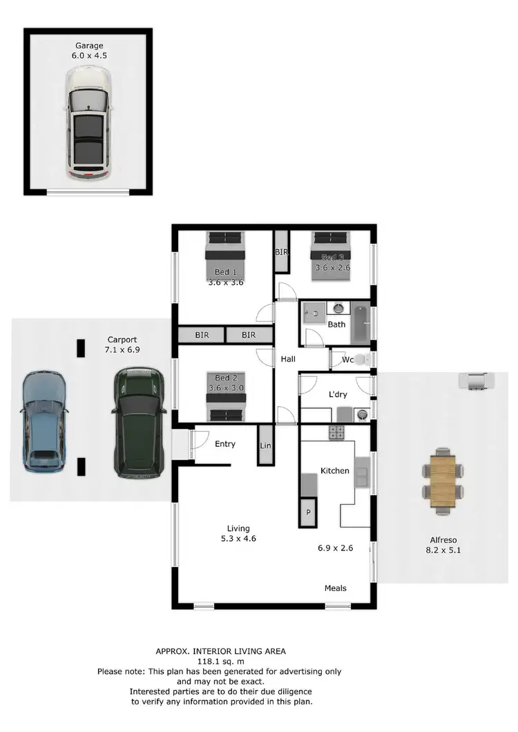 Floorplan of Homely house listing, 3 Eleanore Court, West Wodonga VIC 3690