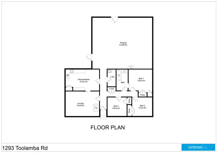 Floorplan of Homely house listing, 1293 Toolamba Road, Toolamba VIC 3614