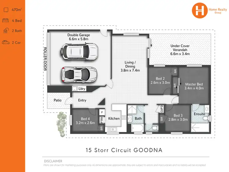 Floorplan of Homely house listing, 15 Storr Circuit, Goodna QLD 4300