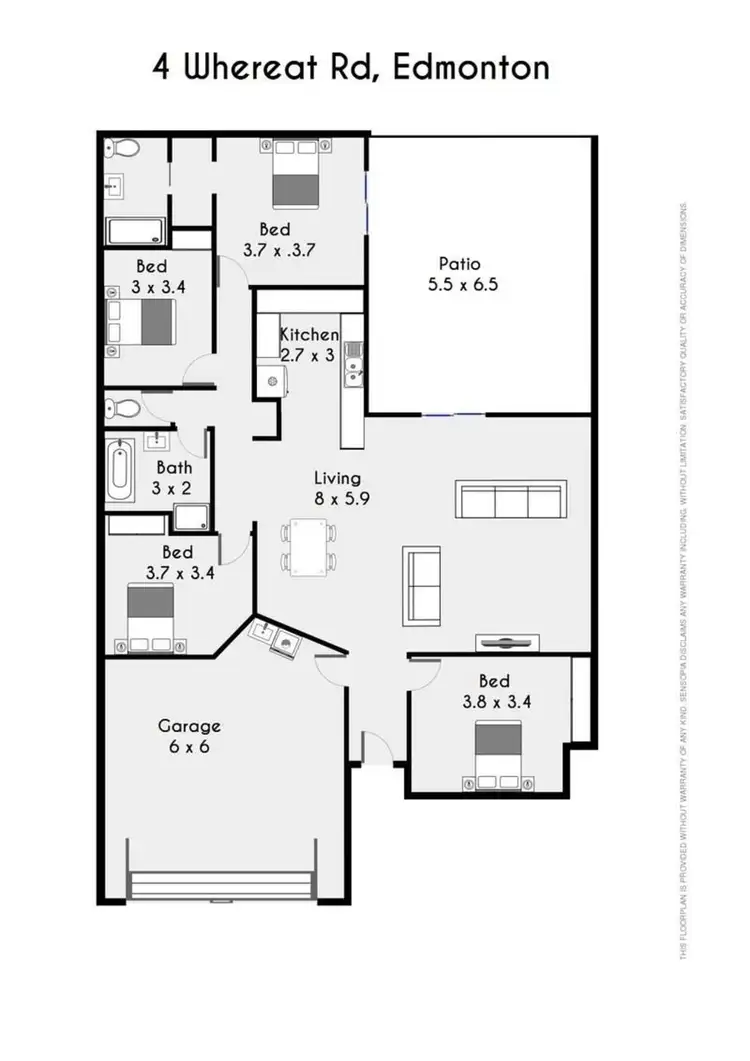 Floorplan of Homely house listing, 4 Whereat Road, Edmonton QLD 4869