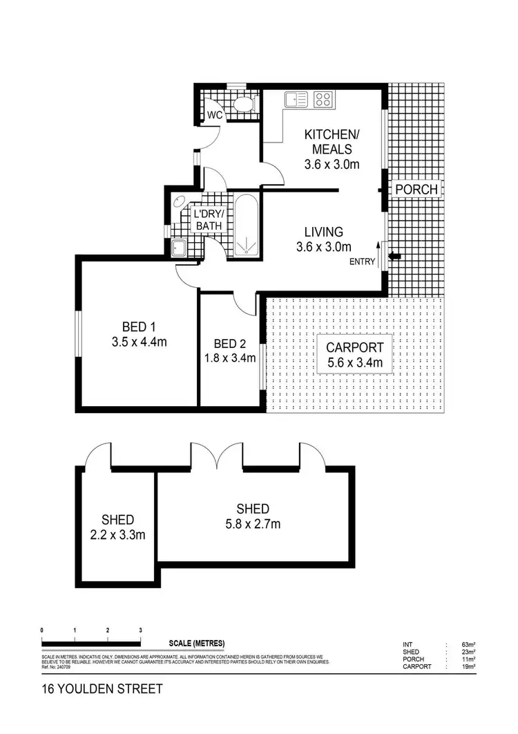 Floorplan of Homely house listing, 16 Youlden Street, California Gully VIC 3556