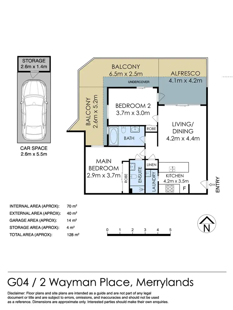 Floorplan of Homely apartment listing, G04/2 Wayman Place, Merrylands NSW 2160