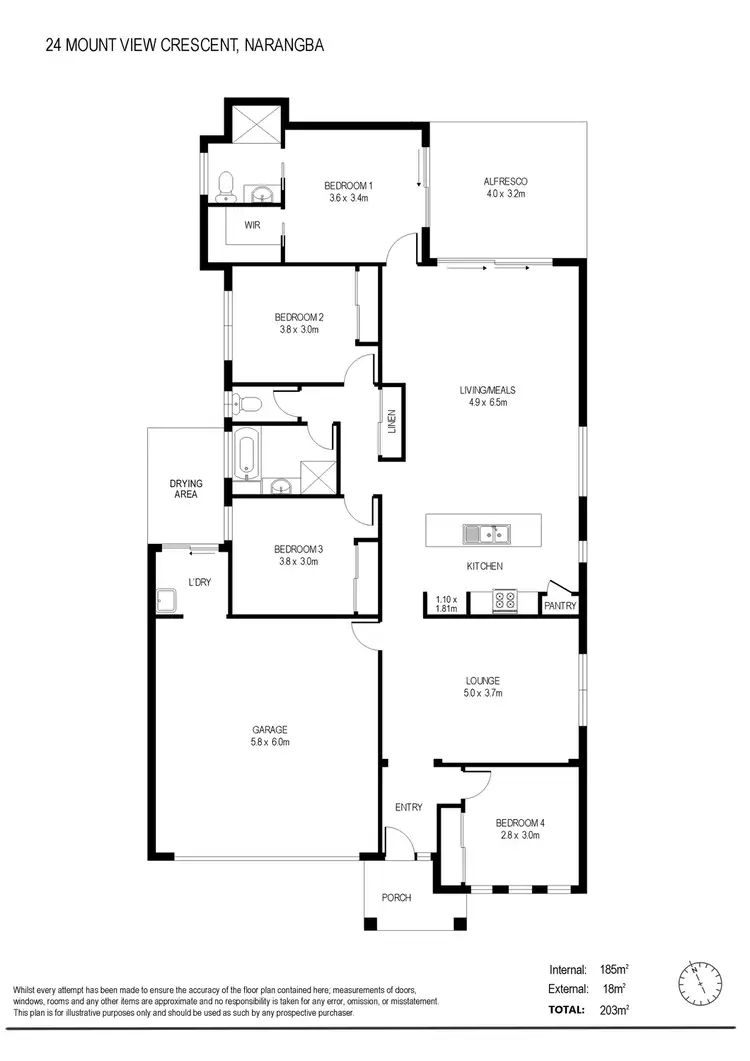 Floorplan of Homely house listing, 24 Mount View Crescent, Narangba QLD 4504