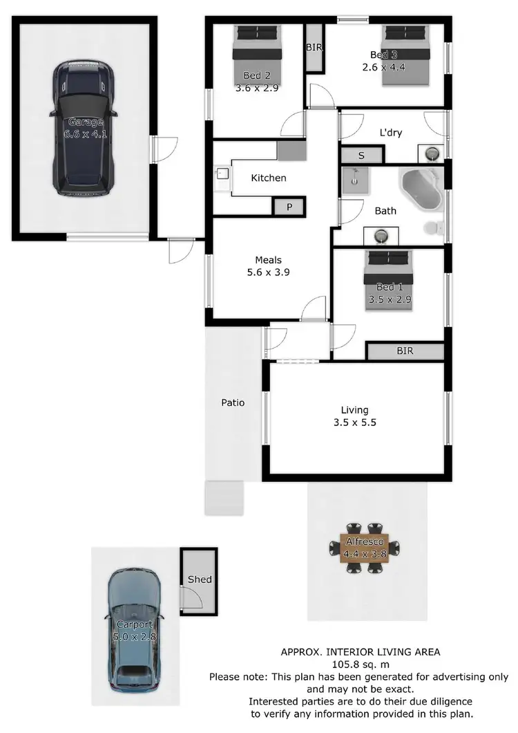 Floorplan of Homely house listing, 27 Gardner Street, Wodonga VIC 3690
