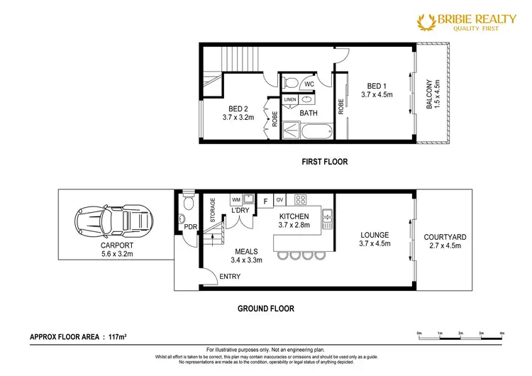 Floorplan of Homely townhouse listing, 6/155 Sylvan Beach Esplanade, Bellara QLD 4507
