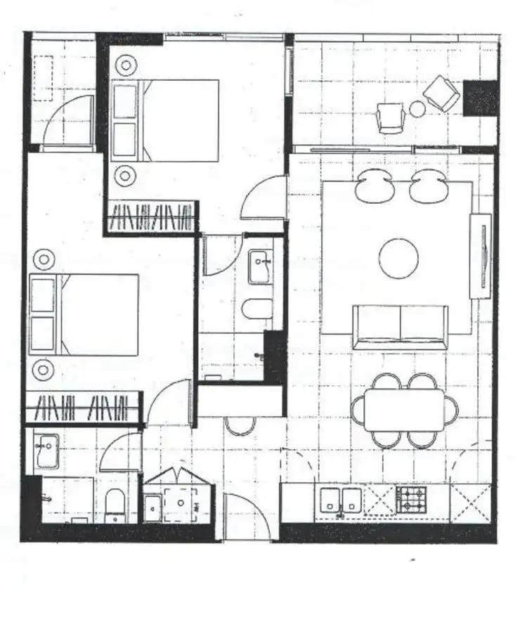 Floorplan of Homely apartment listing, 911/12 Queens Road, Melbourne VIC 3004