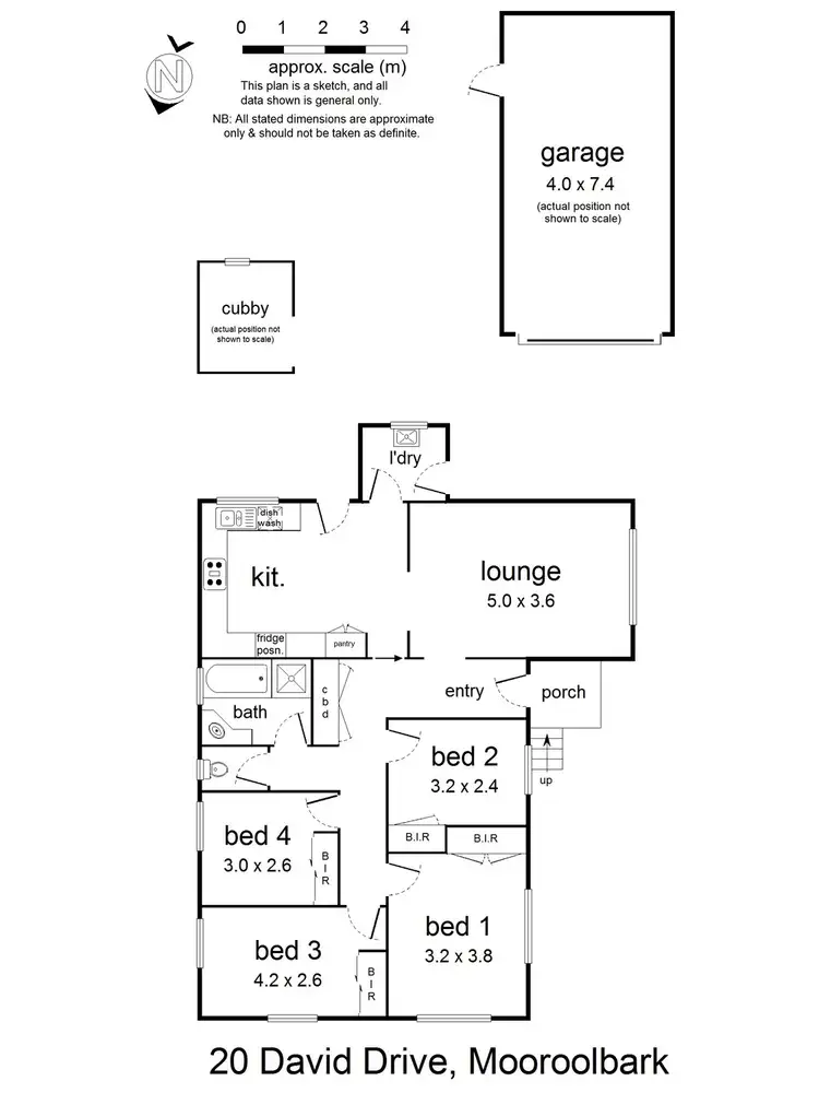Floorplan of Homely house listing, 20 David Drive, Mooroolbark VIC 3138