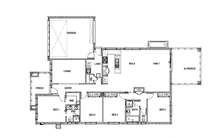 Floorplan of Homely house listing, Lot 59/32 Dairy Crescent, Maryborough VIC 3465