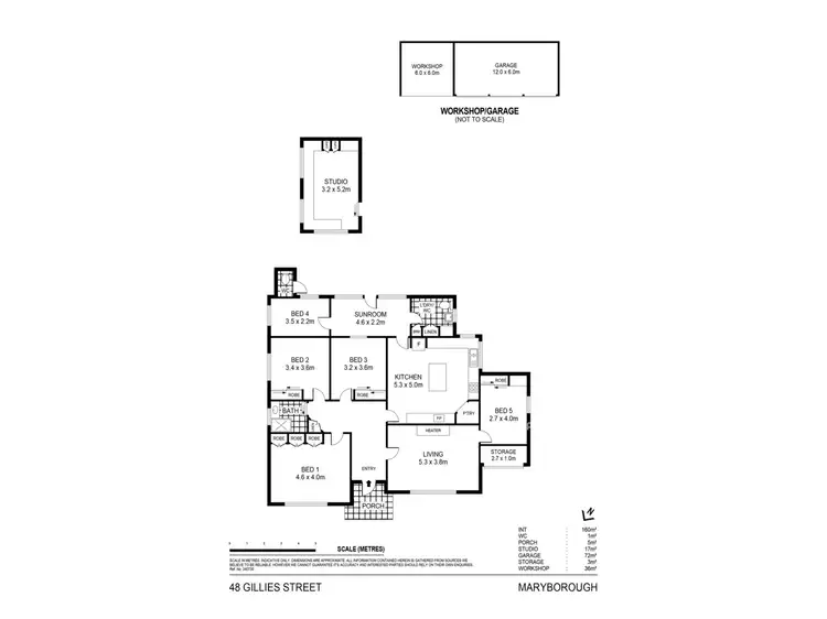 Floorplan of Homely house listing, 48 Gillies Street, Maryborough VIC 3465
