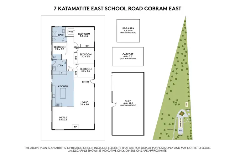 Floorplan of Homely rural property listing, 7 Katamatite East School Road, Cobram East VIC 3644