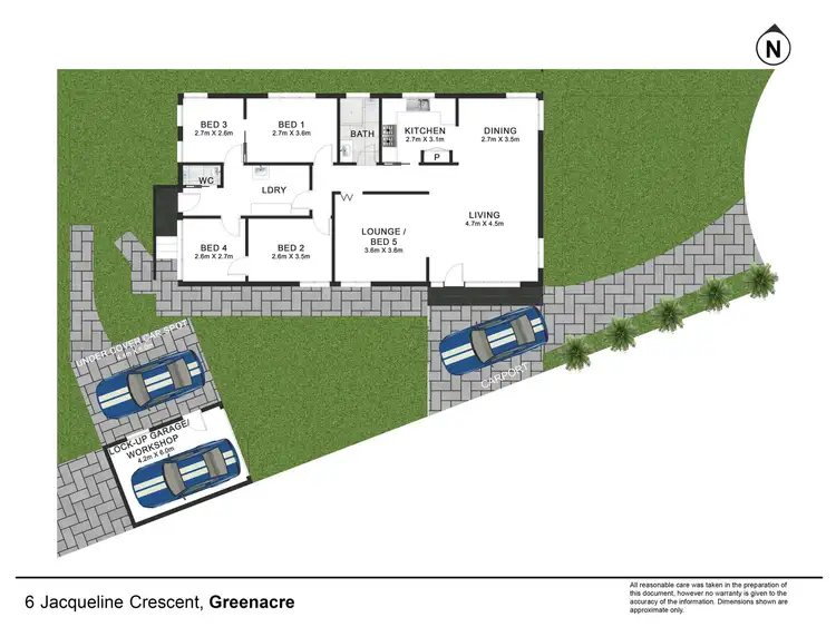 Floorplan of Homely house listing, 6 Jacqueline Crescent, Greenacre NSW 2190