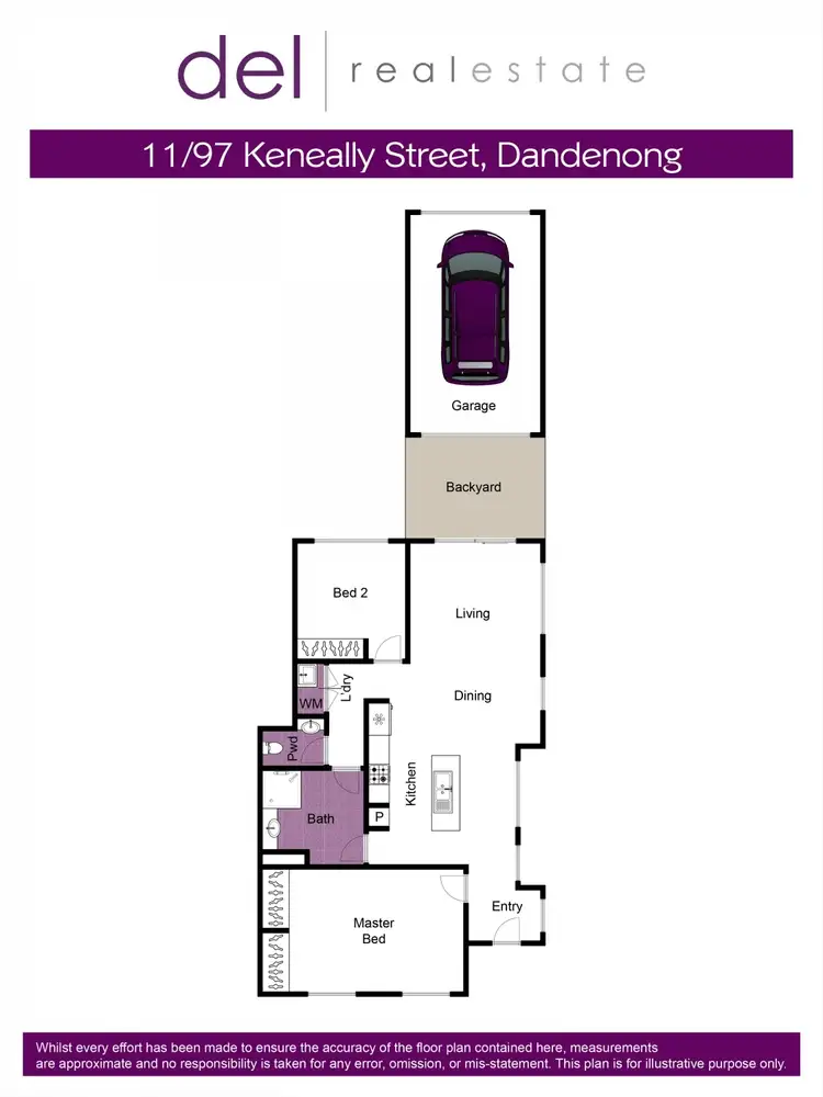 Floorplan of Homely unit listing, 11/97 Keneally Street, Dandenong VIC 3175