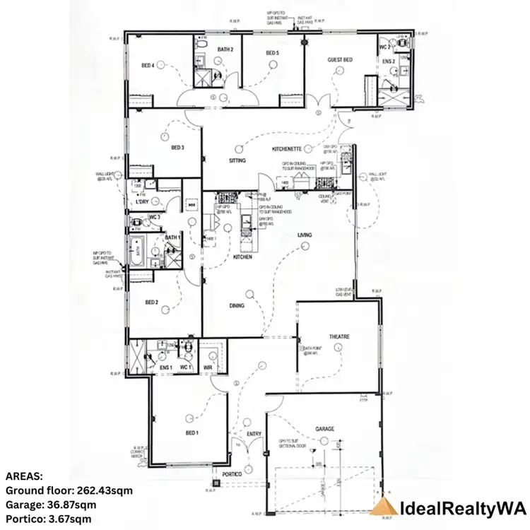 Floorplan of Homely house listing, 9 Amalfi Way, Canning Vale WA 6155