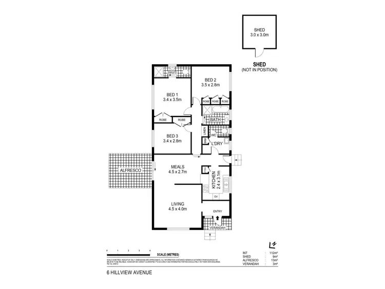 Floorplan of Homely house listing, 6 Hillview Avenue, Maryborough VIC 3465