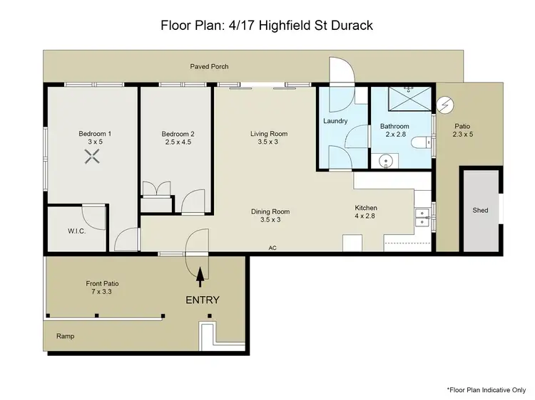 Floorplan of Homely unit listing, 4/17 Highfield Street, Durack QLD 4077