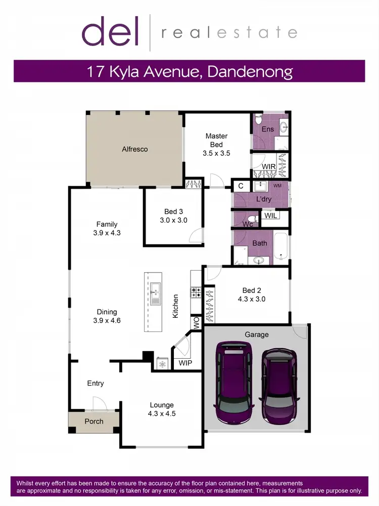 Floorplan of Homely house listing, 17 Kyla Avenue, Dandenong VIC 3175