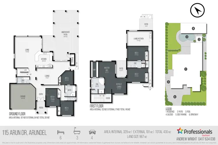 Floorplan of Homely house listing, 115 Arun Drive, Arundel QLD 4214