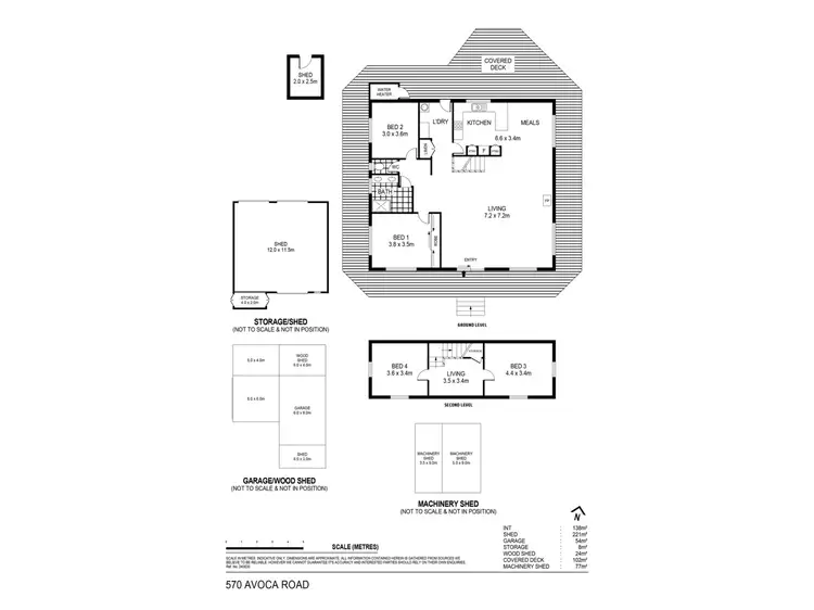 Floorplan of Homely rural property listing, 570 Avoca Road, Amherst VIC 3371