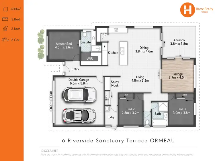 Floorplan of Homely house listing, 6 Riverside Sanctuary Terrace, Ormeau QLD 4208