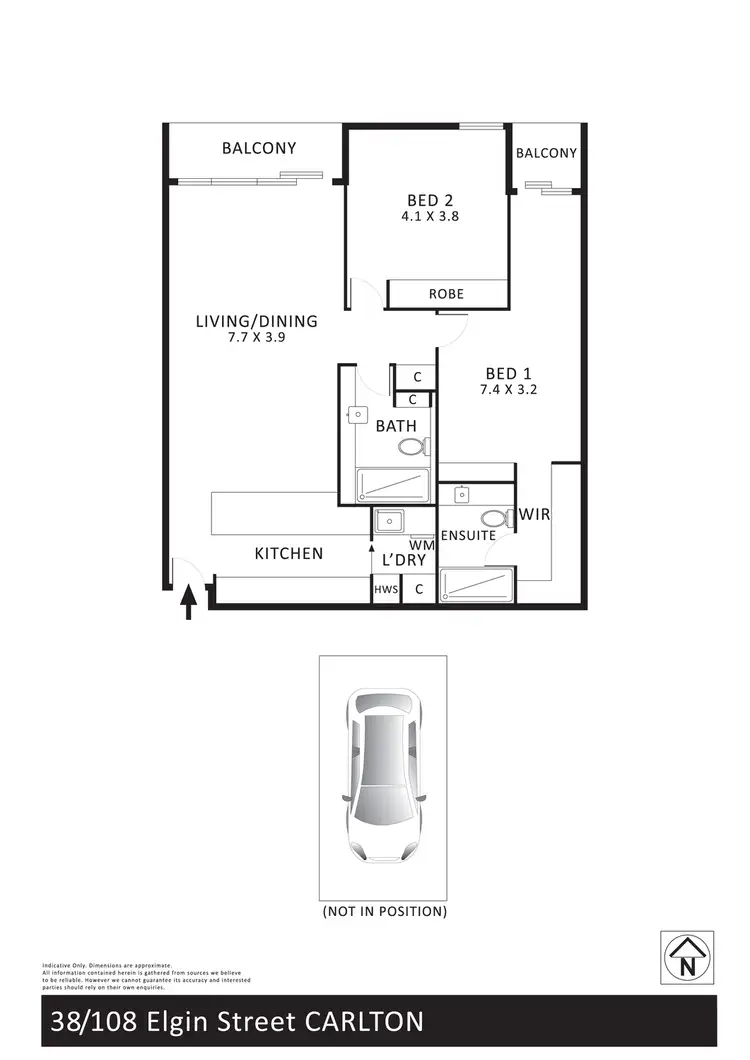 Floorplan of Homely apartment listing, 38/108 Elgin Street, Carlton VIC 3053