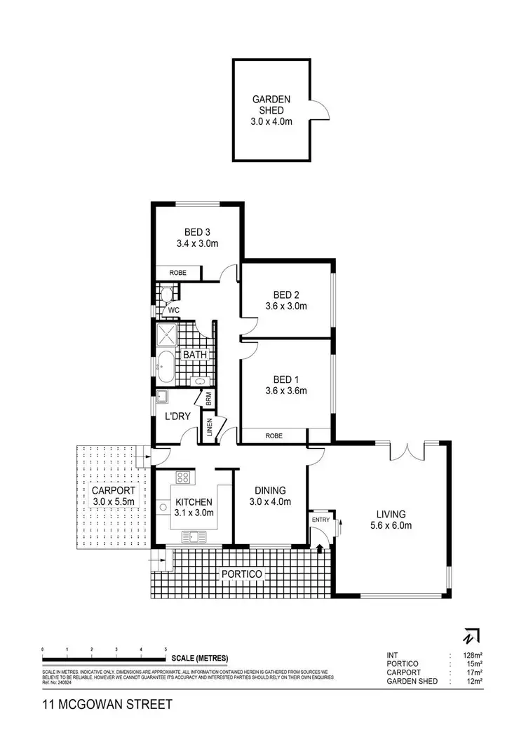 Floorplan of Homely house listing, 11 McGowan Street, California Gully VIC 3556