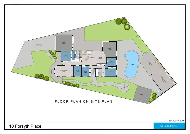 Floorplan of Homely house listing, 10 Forsyth Place, Tatura VIC 3616