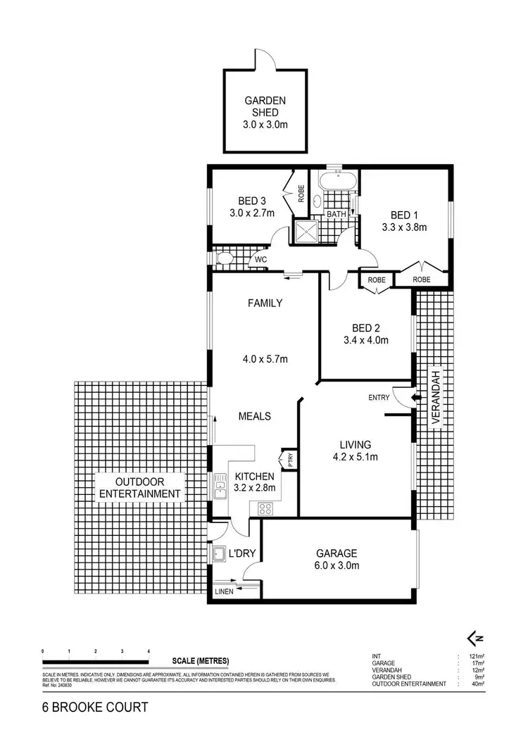 Floorplan of Homely house listing, 6 Brooke Court, Strathdale VIC 3550