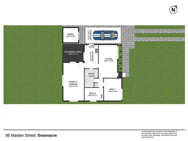 Floorplan of Homely house listing, 86 Maiden Street, Greenacre NSW 2190