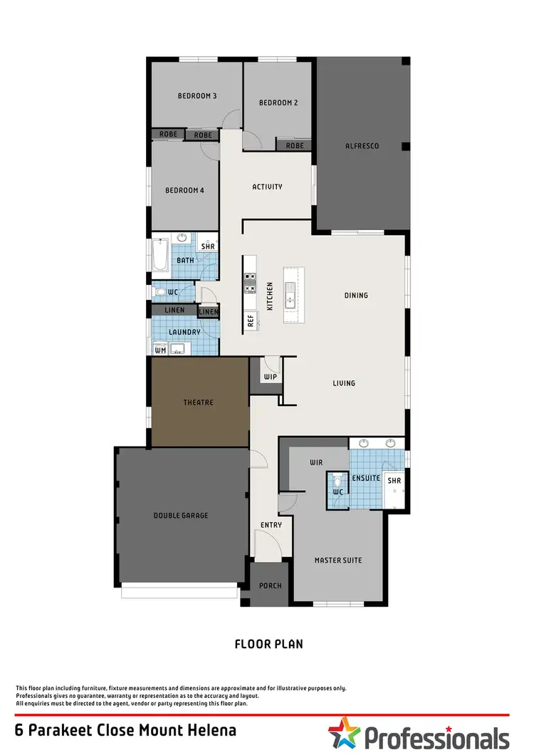 Floorplan of Homely house listing, 6 Parakeet Close, Mount Helena WA 6082