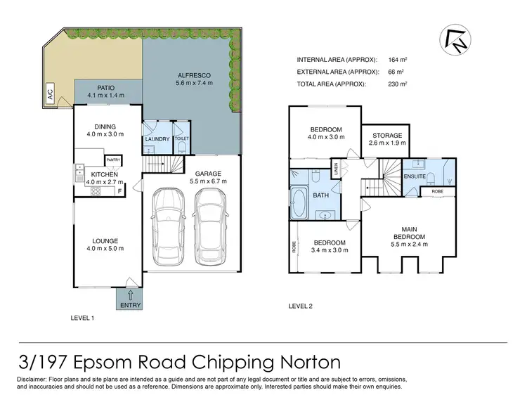 Floorplan of Homely townhouse listing, 3/197 Epsom Road, Chipping Norton NSW 2170