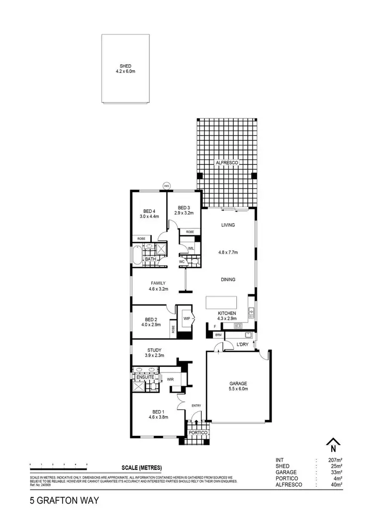 Floorplan of Homely house listing, 5 Grafton Way, Marong VIC 3515