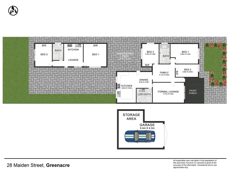 Floorplan of Homely house listing, 28 Maiden Street, Greenacre NSW 2190