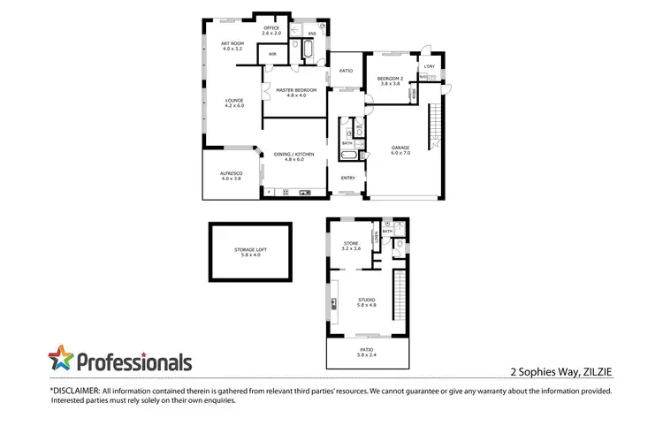 Floorplan of Homely house listing, 2 Sophies Way, Zilzie QLD 4710