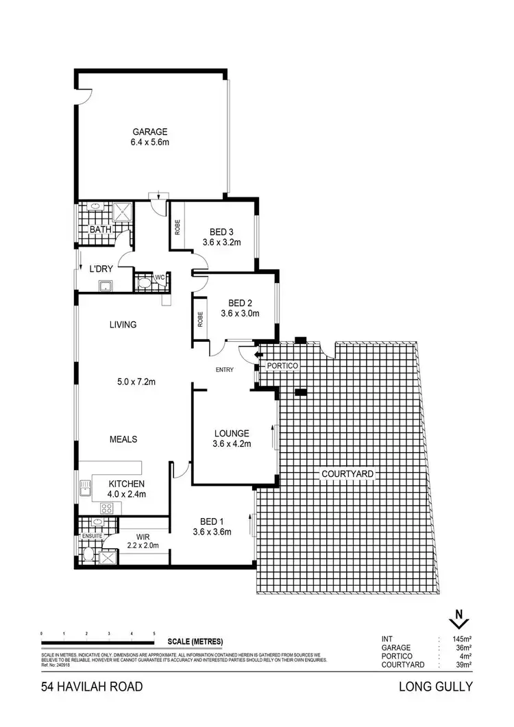 Floorplan of Homely house listing, 54 Havilah Road, Long Gully VIC 3550
