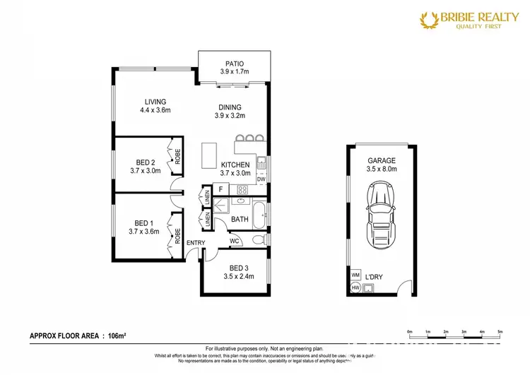 Floorplan of Homely unit listing, 2/2 Marbrin Close, Bellara QLD 4507