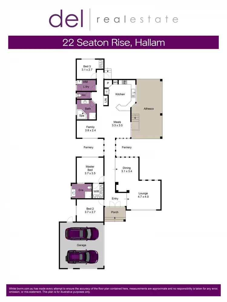 Floorplan of Homely house listing, 22 Seaton Rise, Hallam VIC 3803