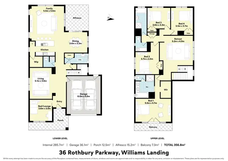 Floorplan of Homely house listing, 36 Rothbury parkway, Williams Landing VIC 3027