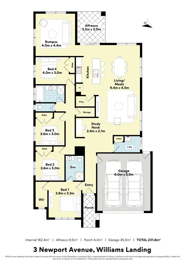 Floorplan of Homely house listing, 3 Newport Avenue, Williams Landing VIC 3027