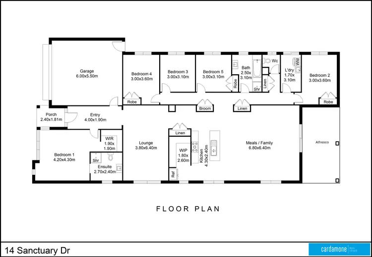 Floorplan of Homely house listing, 14 Sanctuary Drive, Kialla VIC 3631