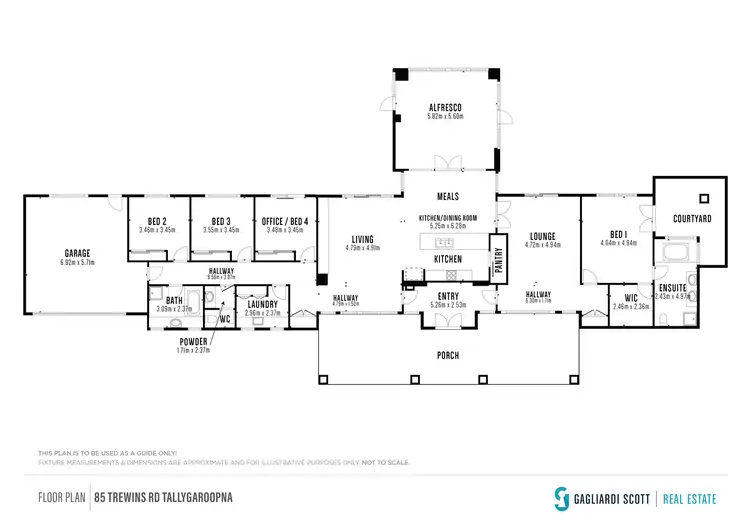 Floorplan of Homely rural property listing, 85 Trewins Road, Tallygaroopna VIC 3634
