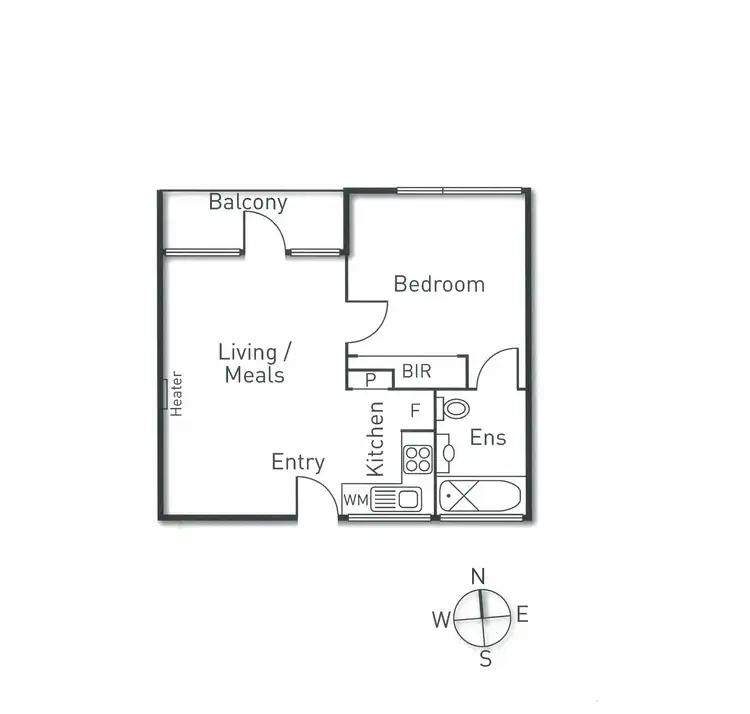 Floorplan of Homely apartment listing, 7/282 Barkly Street, Elwood VIC 3184